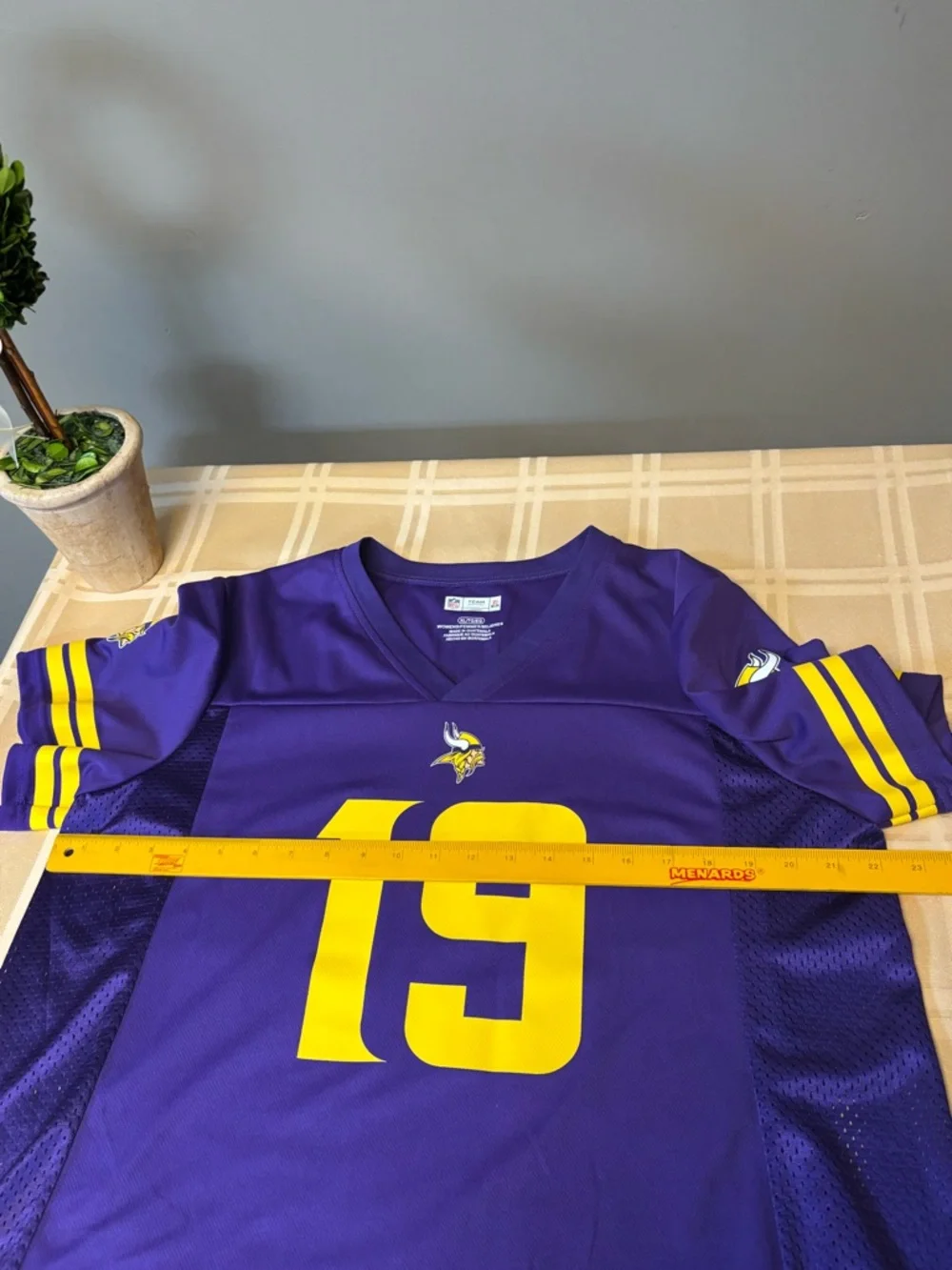 NFL Women's Minnesota Vikings Team Apparel V-Neck Jersey - Picture 7 of 8